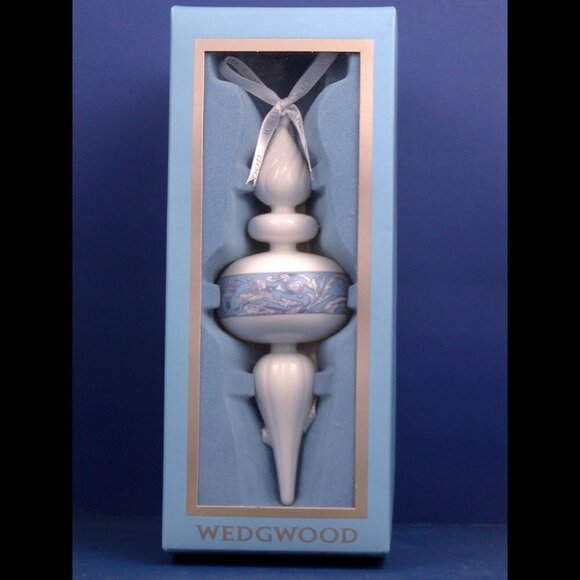 Wedgwood Blue Spire Ornament - collectible - NEW IN BOX! - Picture 1 of 8